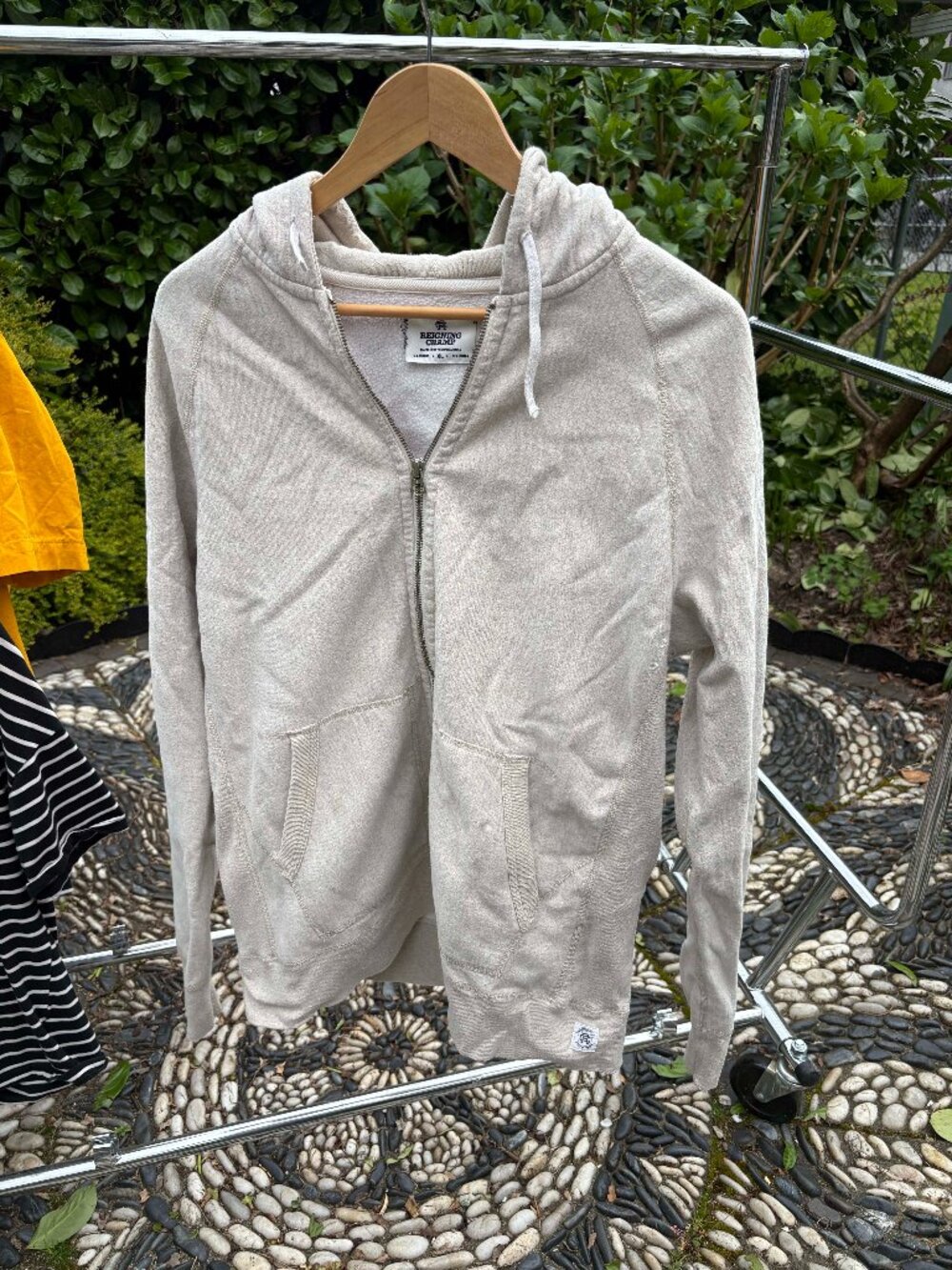 Reigning Champ Oatmeal Zip-Up Hoodie